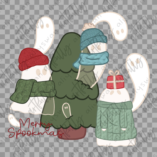 Toasty Ghosties (Christmas) PNG File