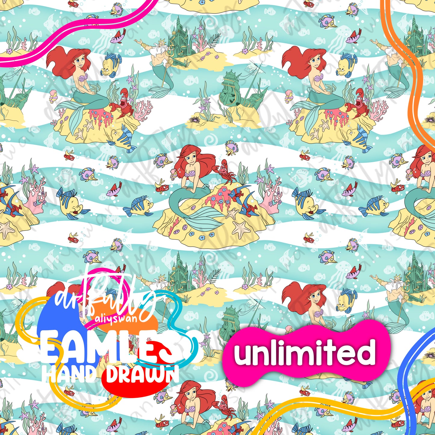 Mermaid Bedsheet UNLIMITED