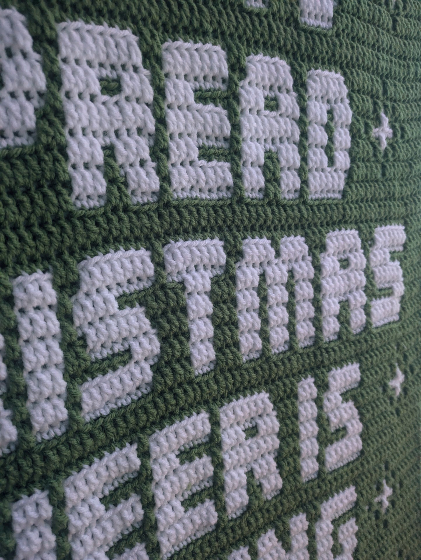 Christmas Cheer Crochet Wall Hanging