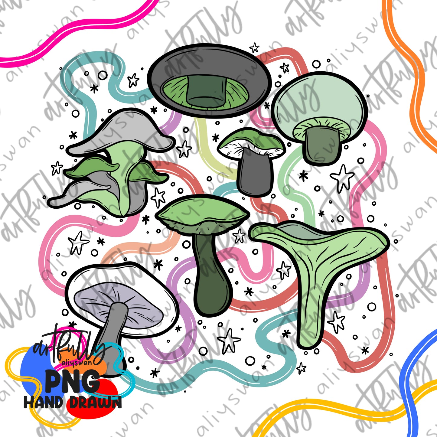 Pride Mushrooms File - MULTIPLE OPTIONS