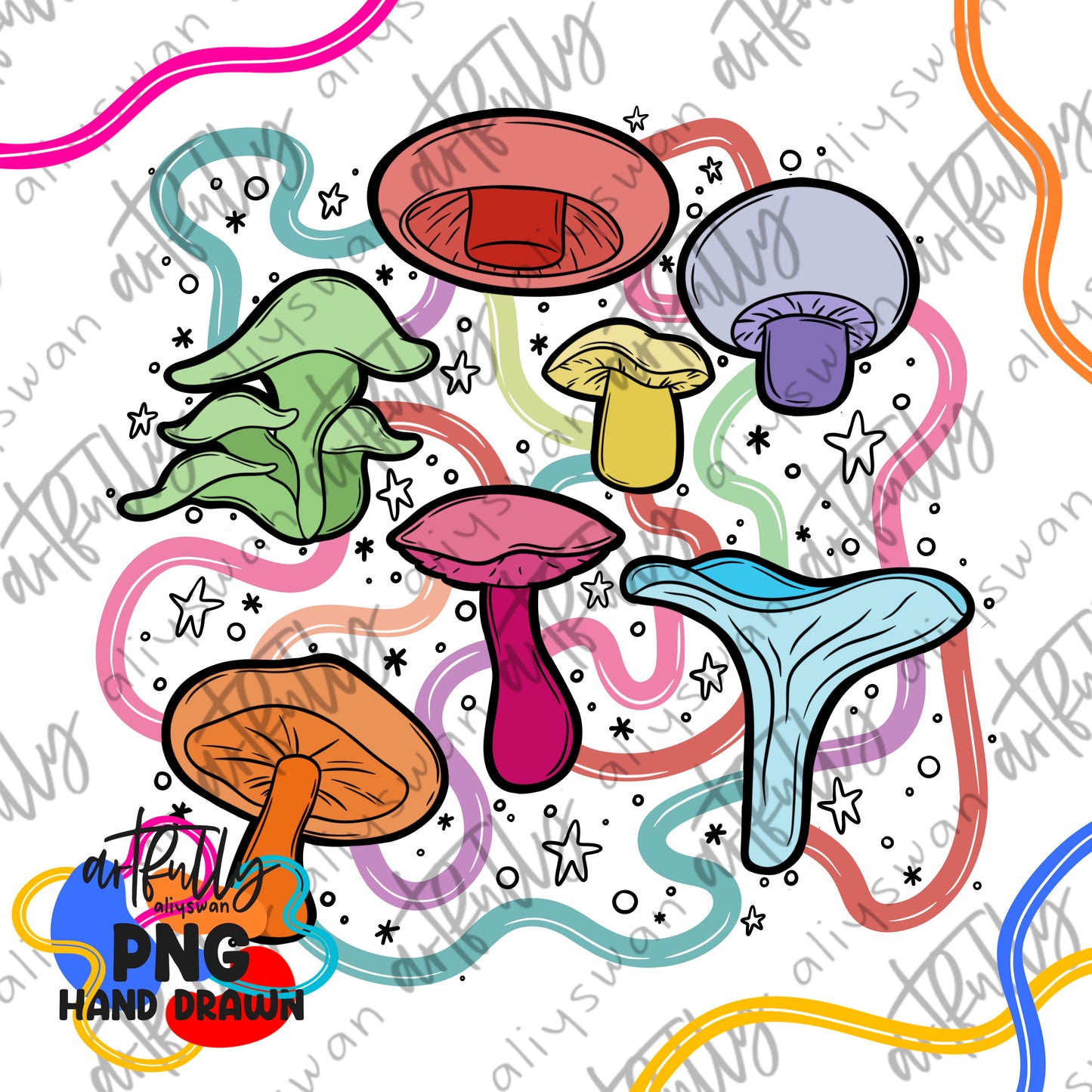 Pride Mushrooms File - MULTIPLE OPTIONS
