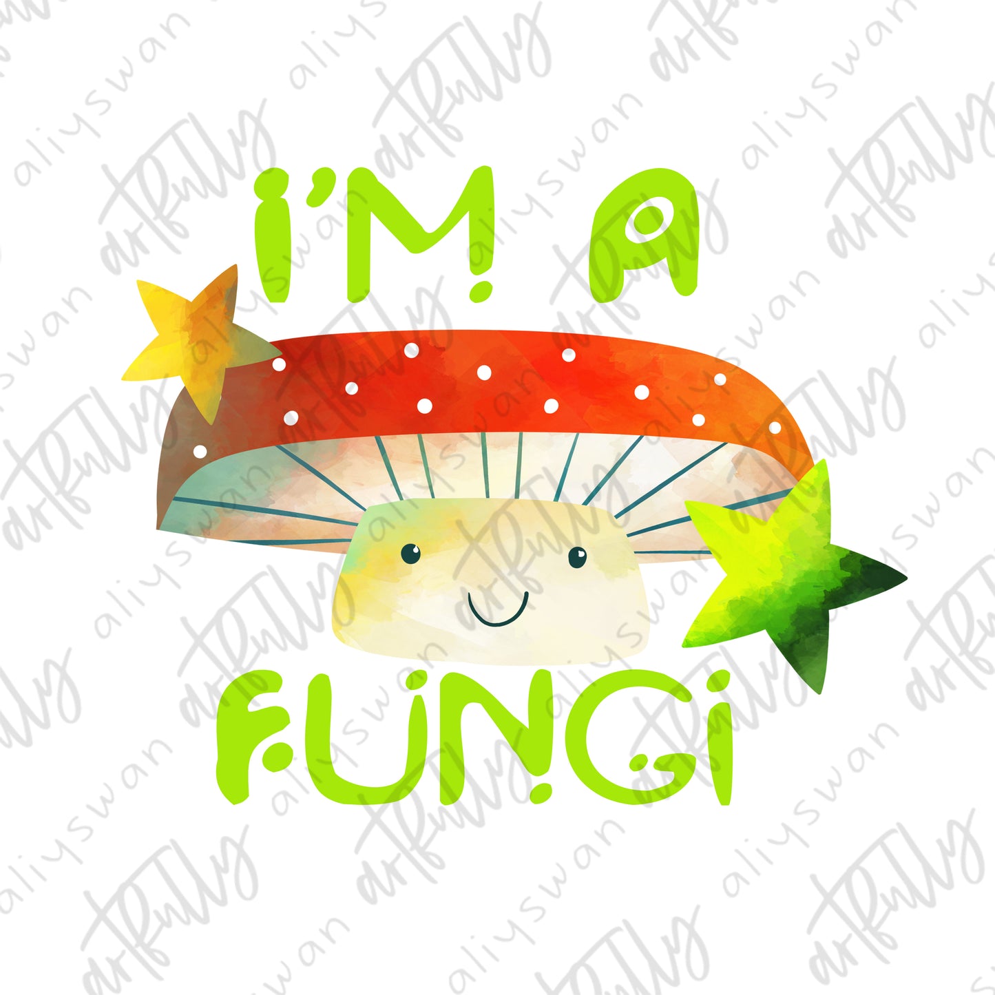 Space Mushroom PNG - "I'm A Fungi"