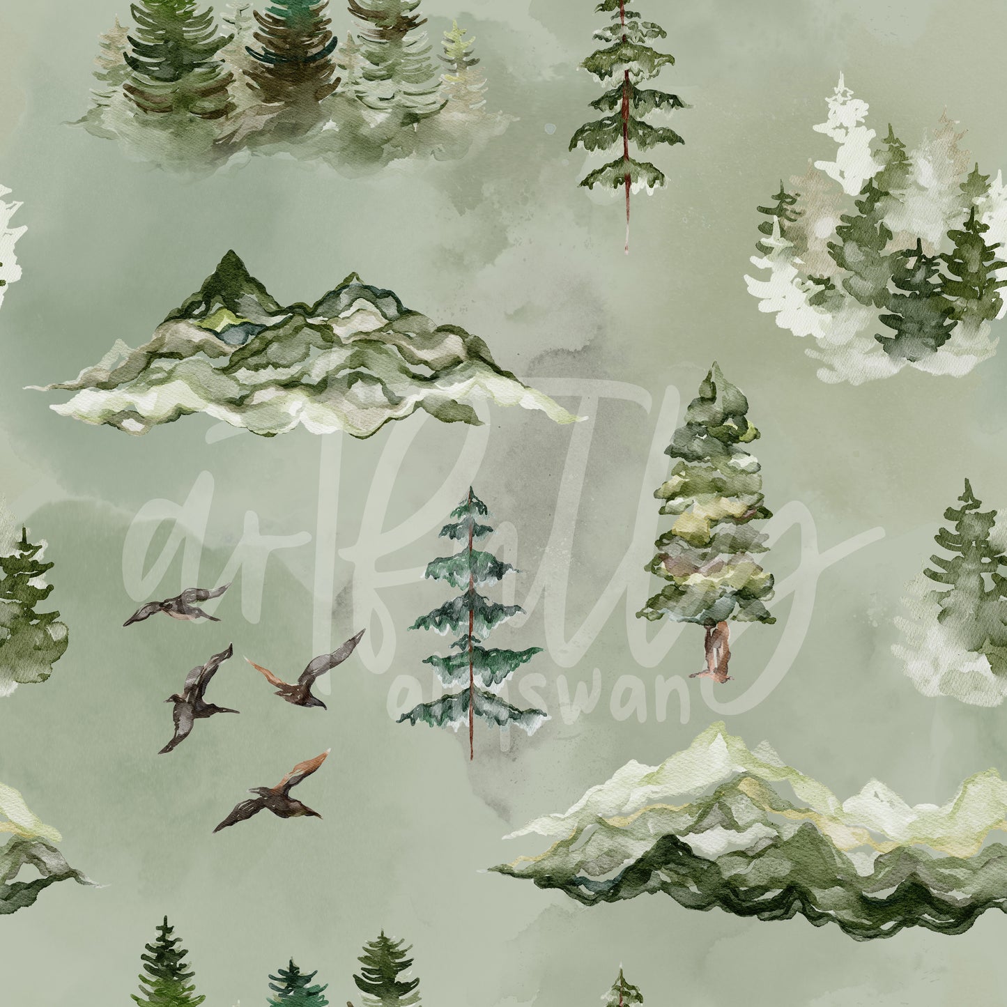 Forest Seamless File - Green