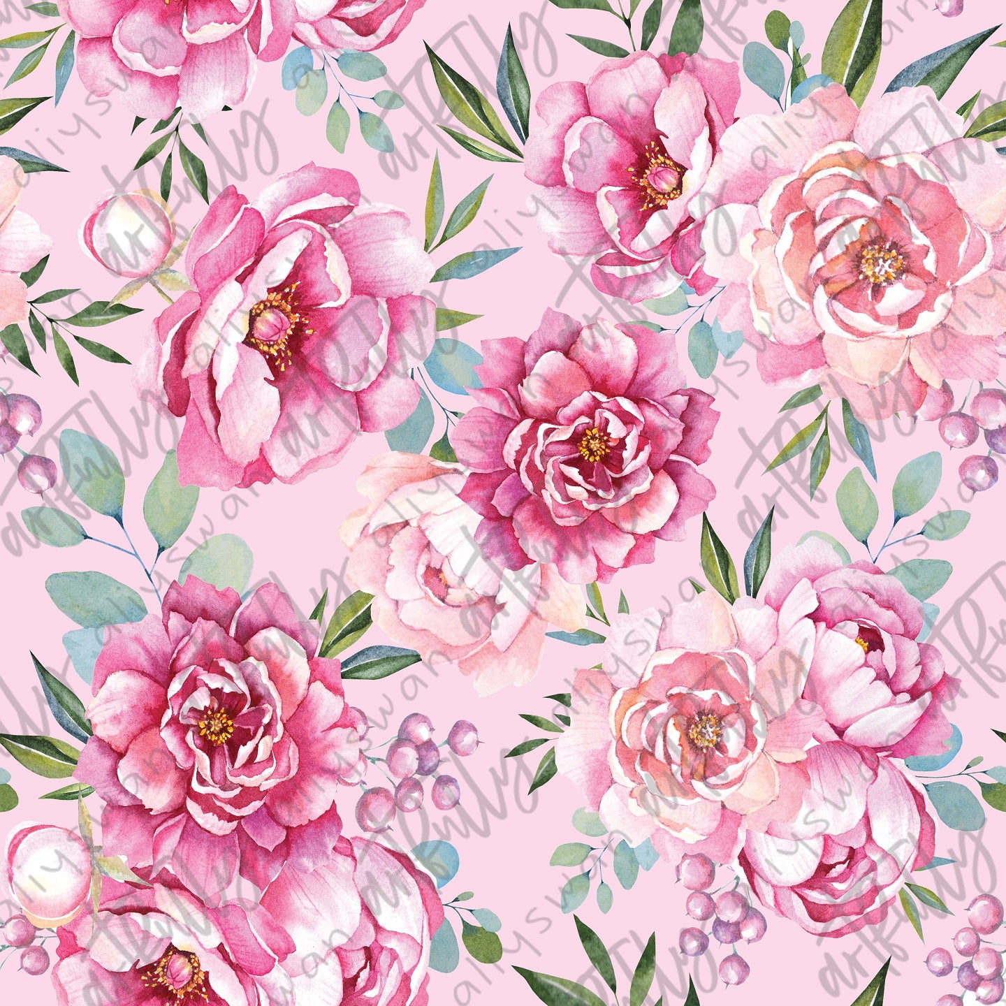 Pink Peony Seamless File