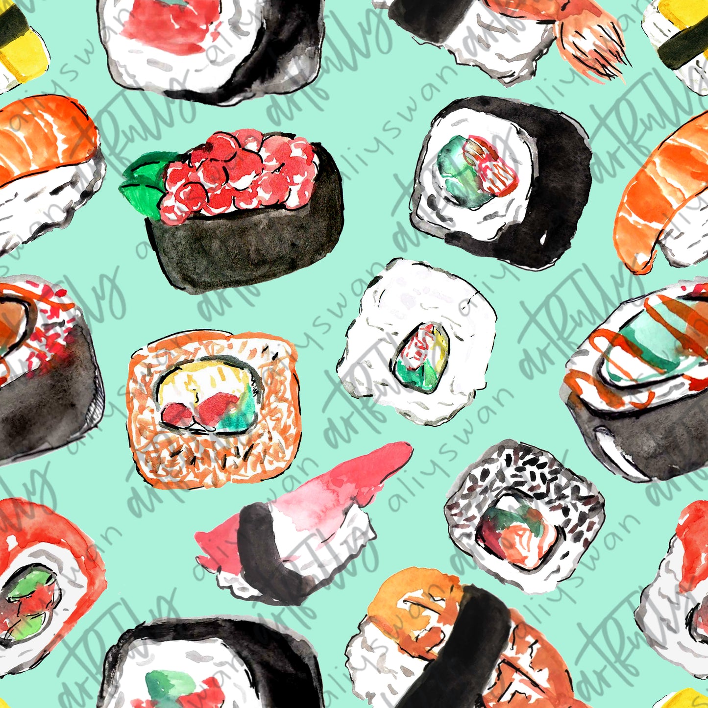 Sushi Seamless File - Green
