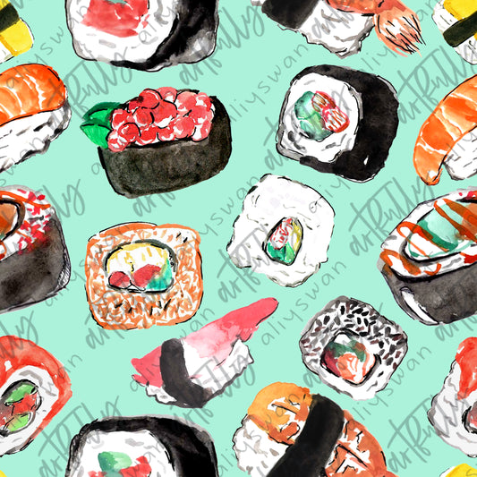 Sushi Seamless File - Green