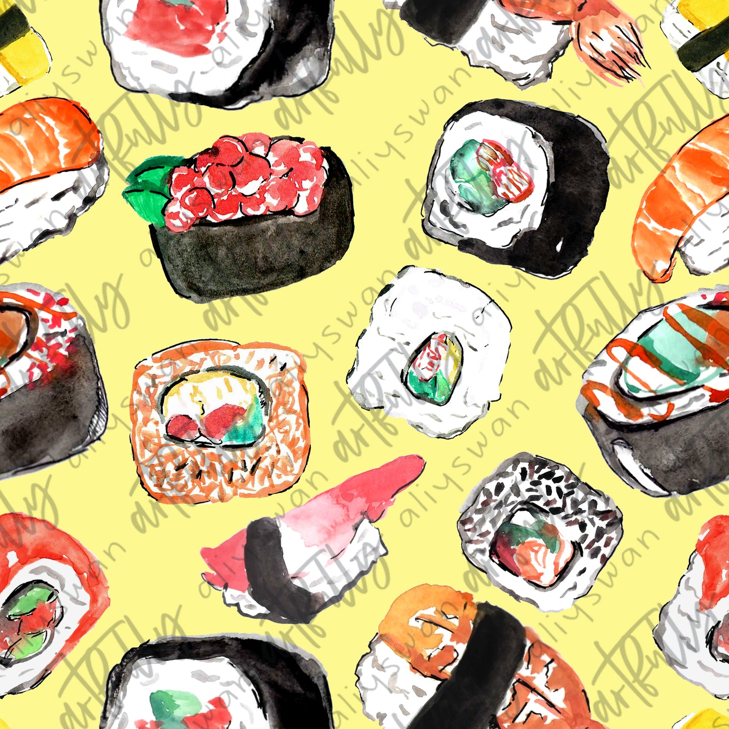 Sushi Seamless File - Yellow