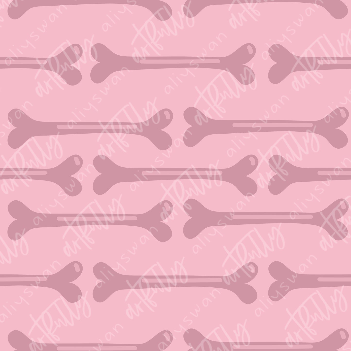 Spooky Babe Coordinate Seamless File - Pink Bone Stripes - Designer Challenge July/August 2022