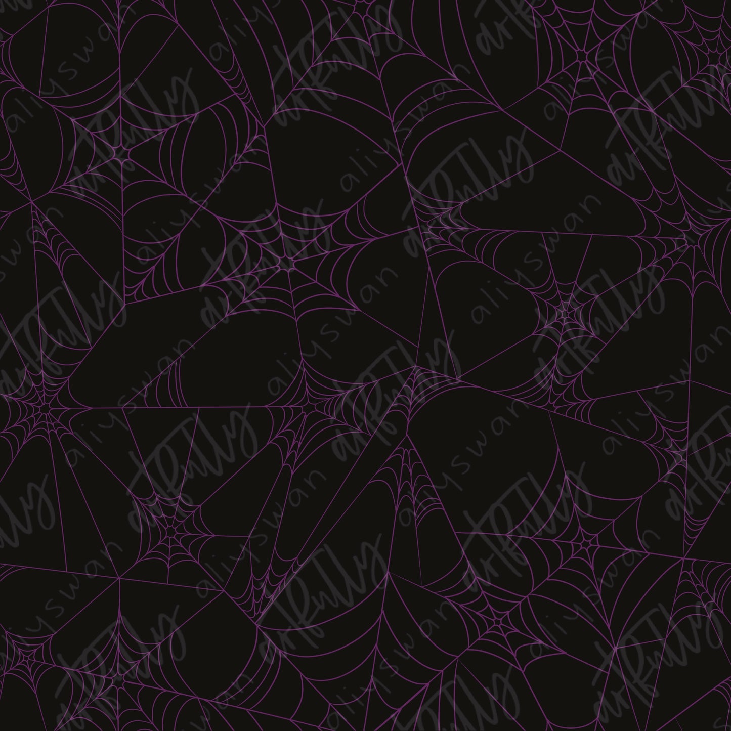 Pinup Halloween Seamless File - Webs Coordinate