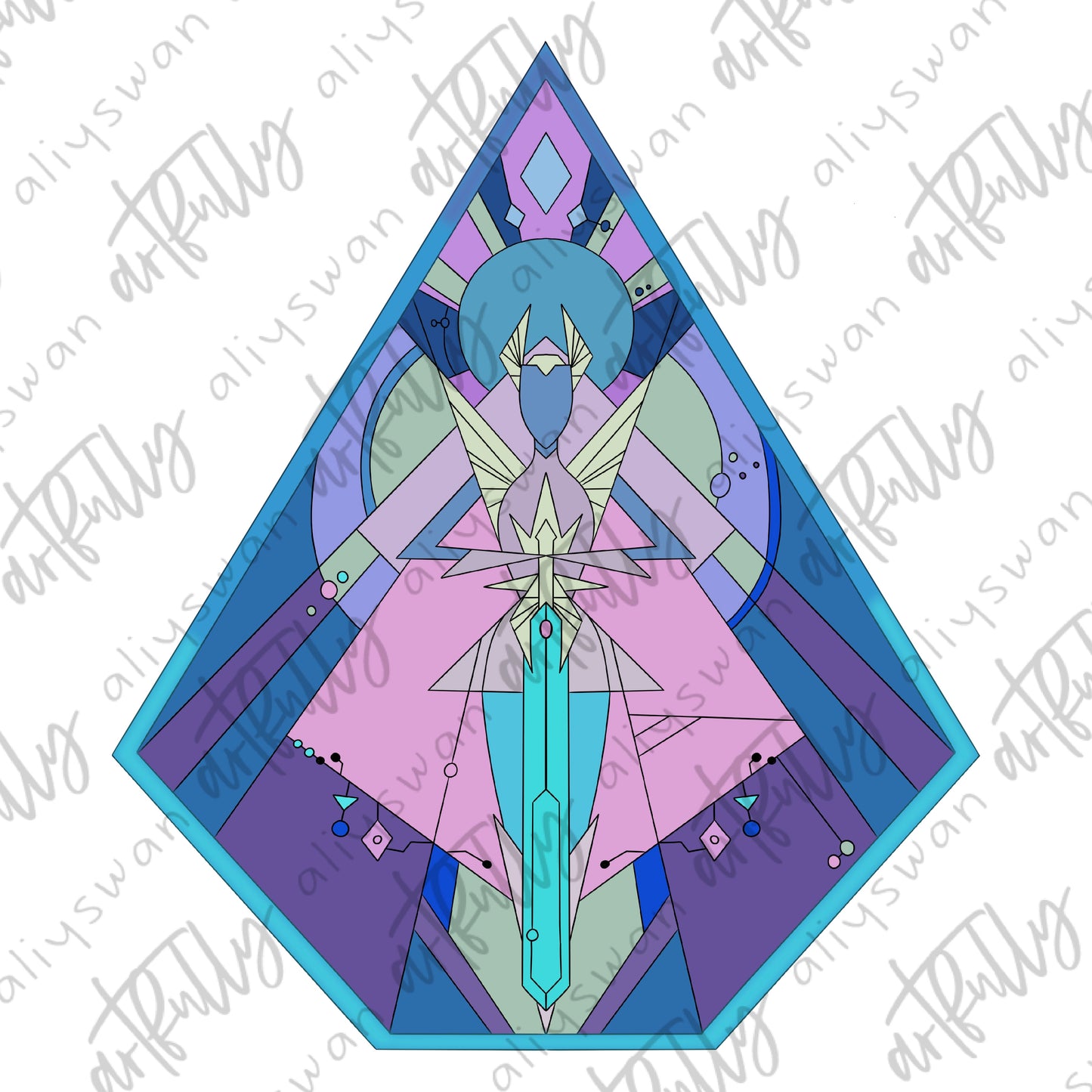 Sword Princess “Mural” PNG