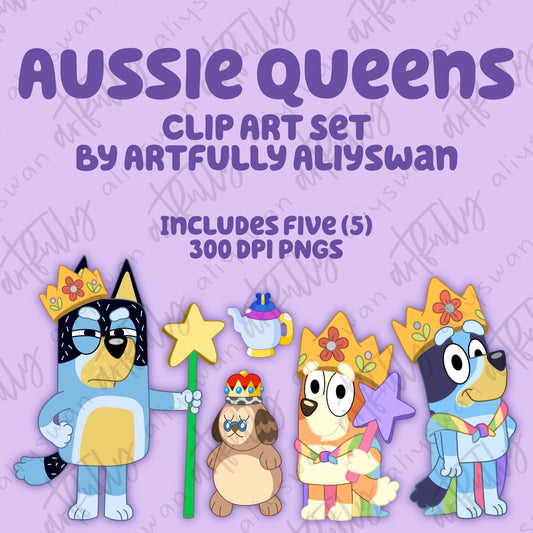 Aussie Queens Clip Art Set