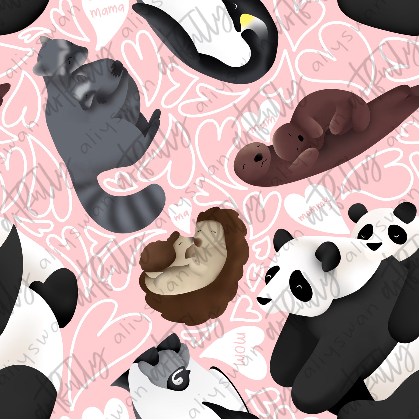 Animal Moms Seamless File - MULTIPLE OPTIONS