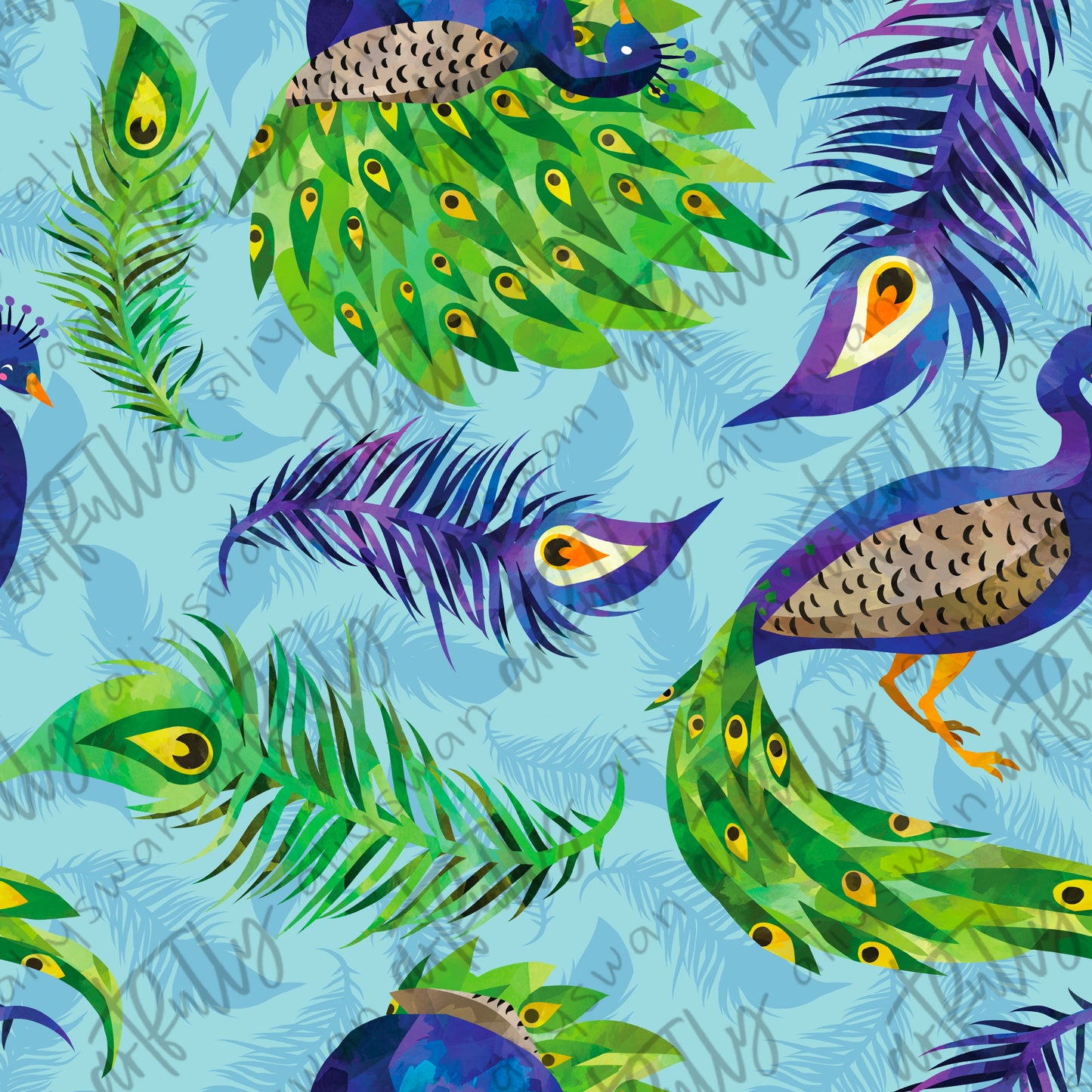 Peacocks Seamless File