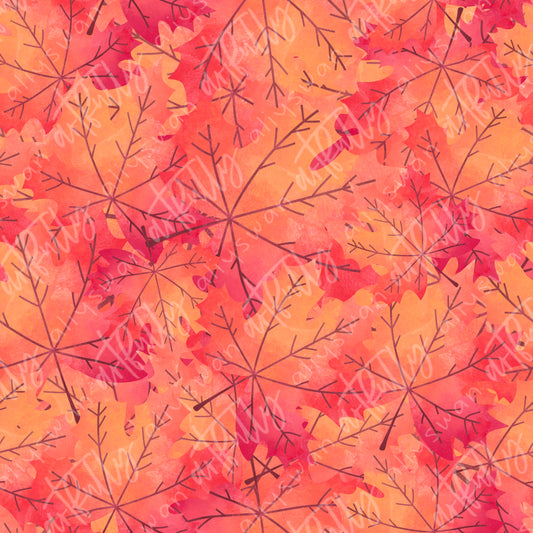 Cozy Autumn Coordinate Seamless File - Full Leaves