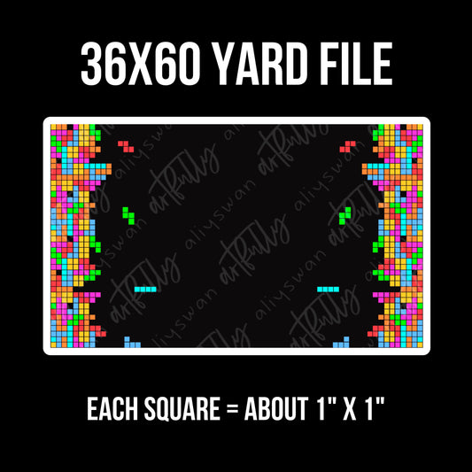 Blocks Video Game YARD File - MULTIPLE OPTIONS