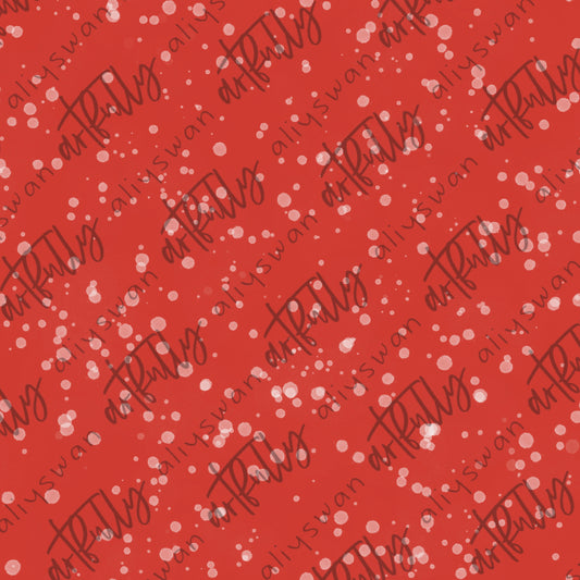 Vintage Christmas Seamless File - Red Coordinate