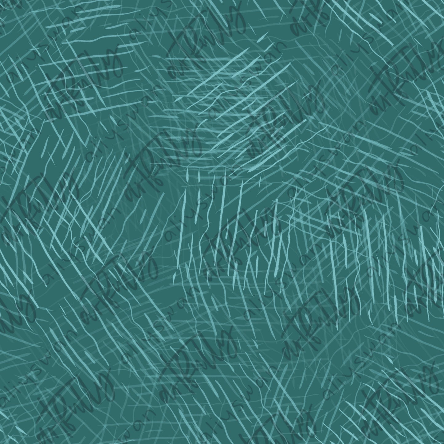 Chickens Coordinate Seamless File - Teal