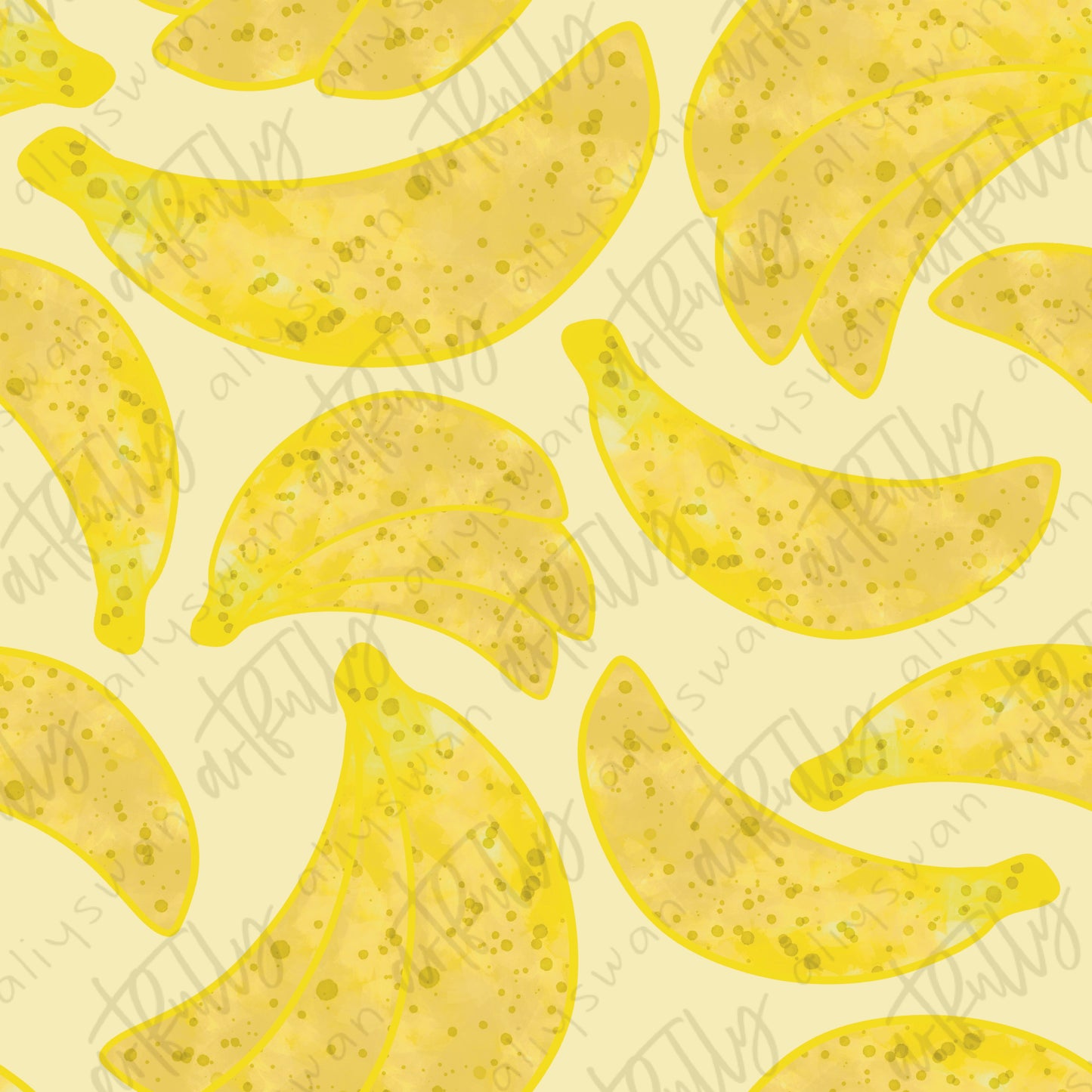 Banana Cows Seamless File - Banana Coordinate