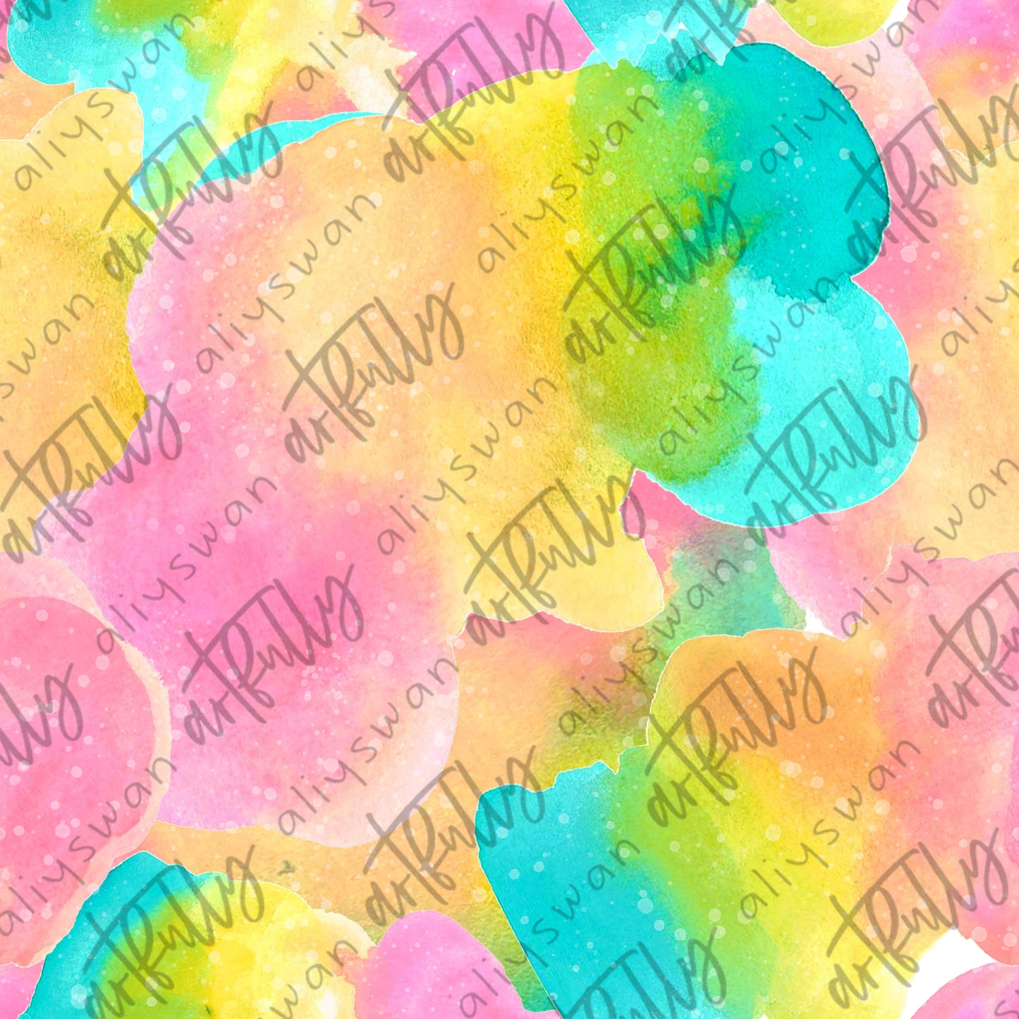 Bright Watercolor Seamless File - Tropical Leaves