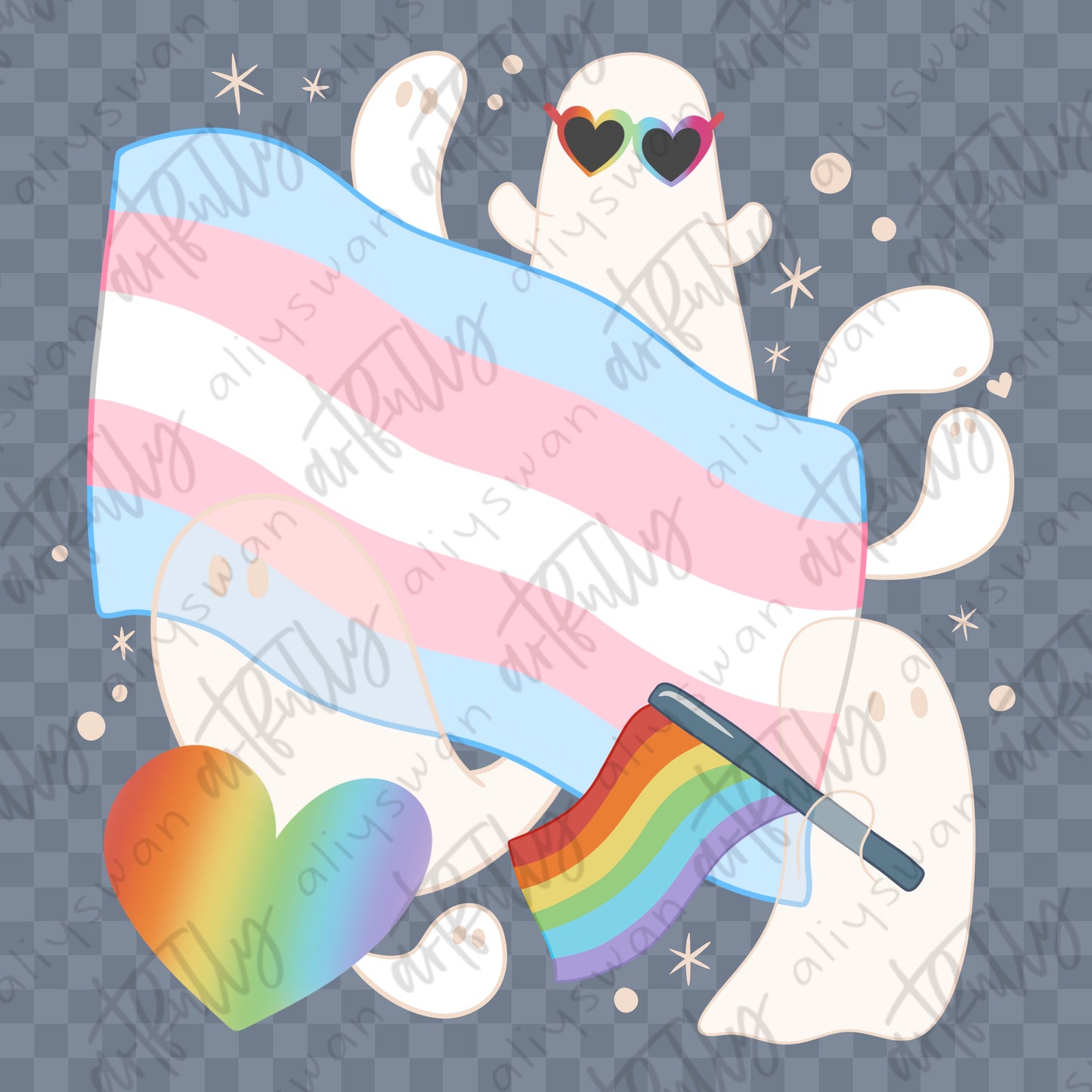 Pride Ghosts PNG File - MULTIPLE OPTIONS