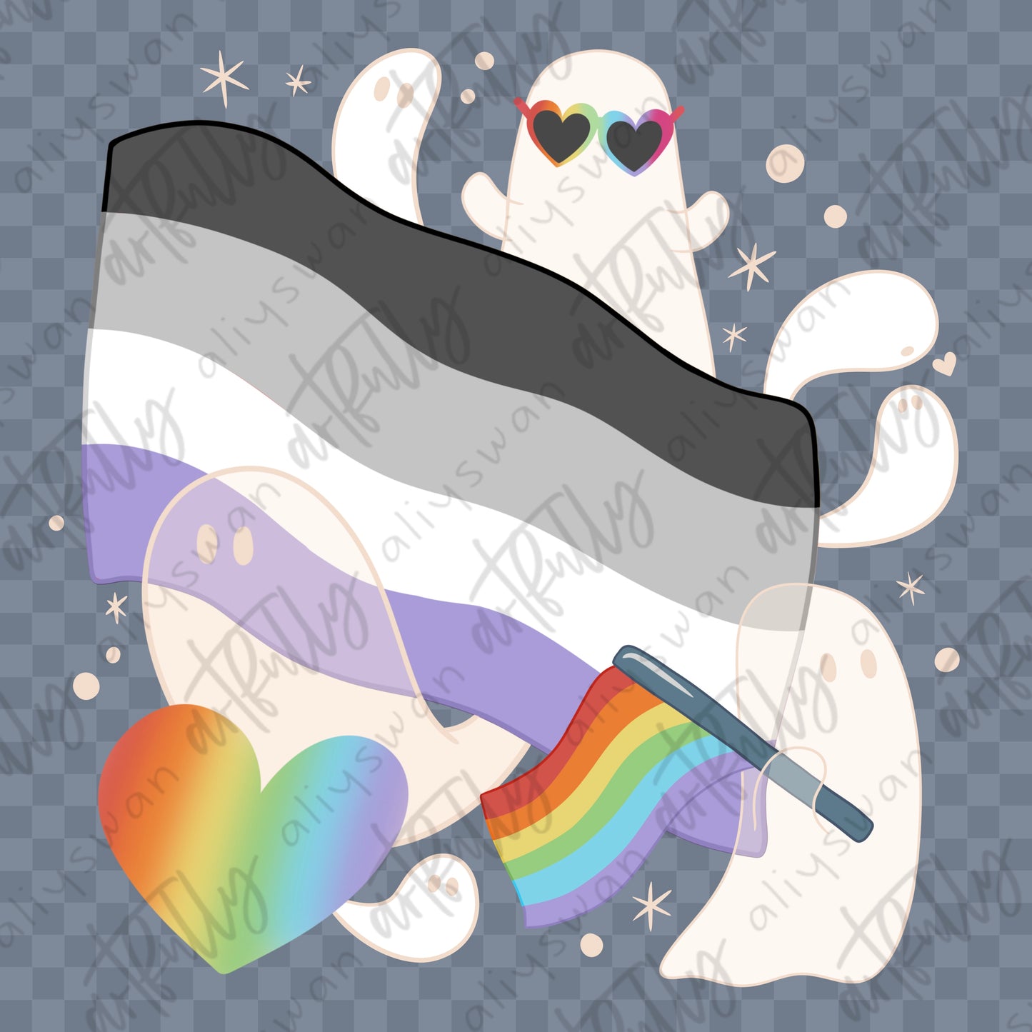 Pride Ghosts PNG File - MULTIPLE OPTIONS