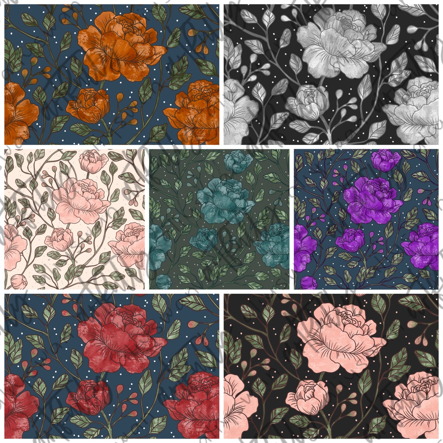 “The Florals” Seamless File