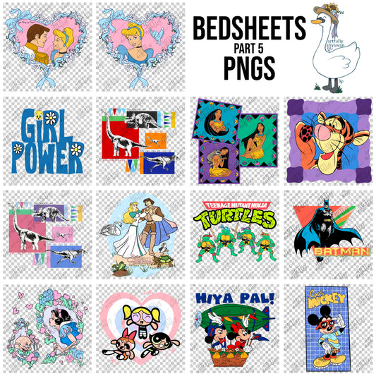 Bedsheets Part 5 PNG File - MULTIPLE OPTIONS