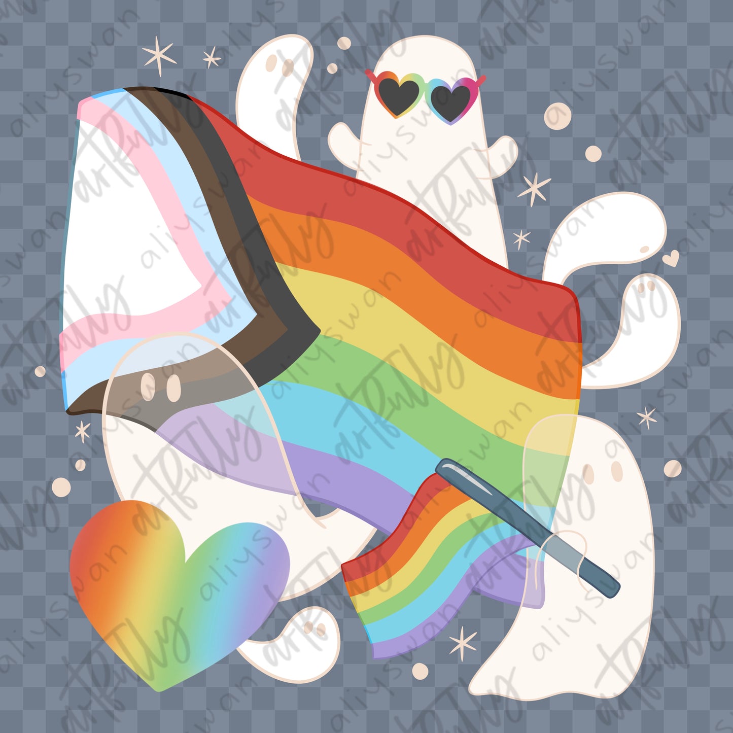 Pride Ghosts PNG File - MULTIPLE OPTIONS