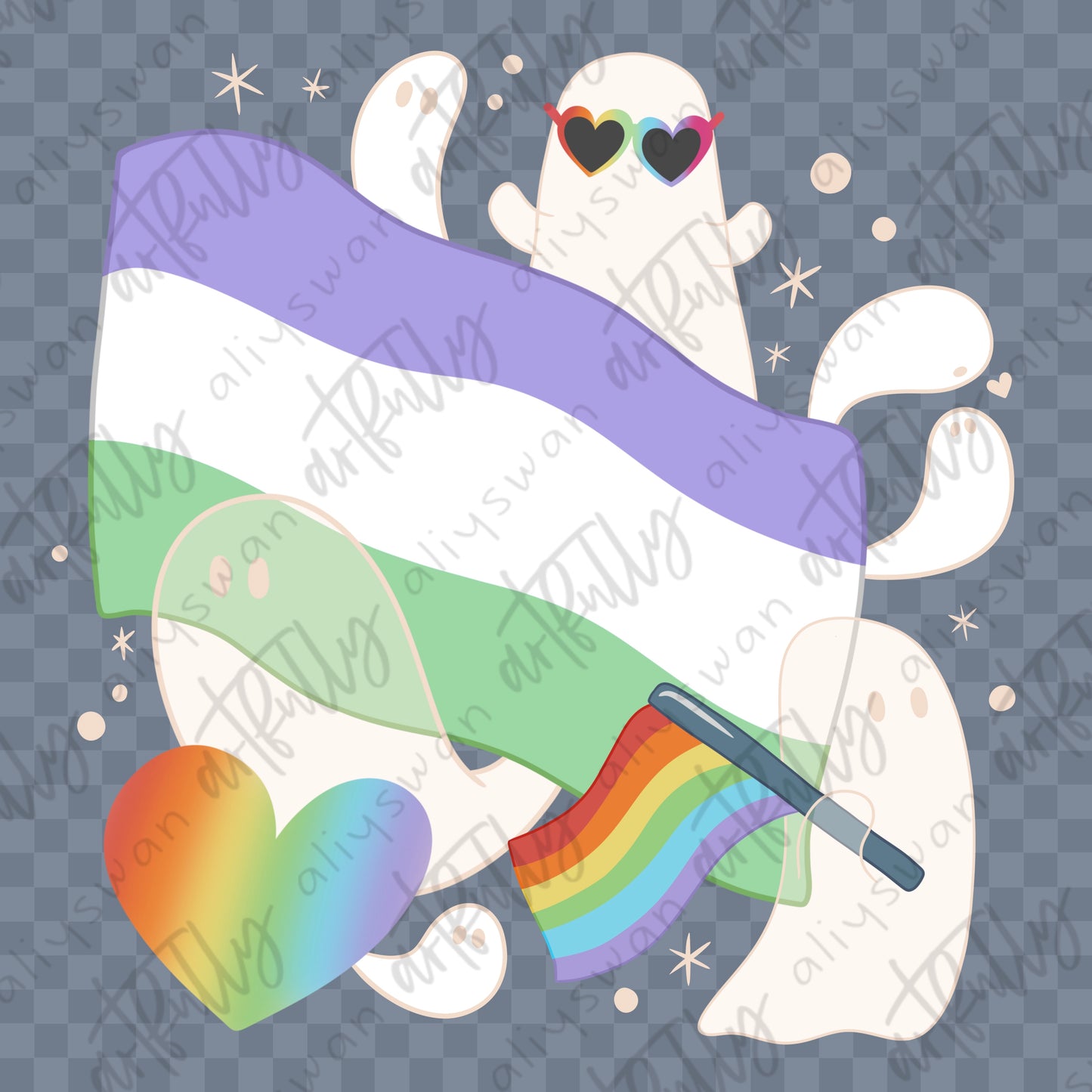 Pride Ghosts PNG File - MULTIPLE OPTIONS