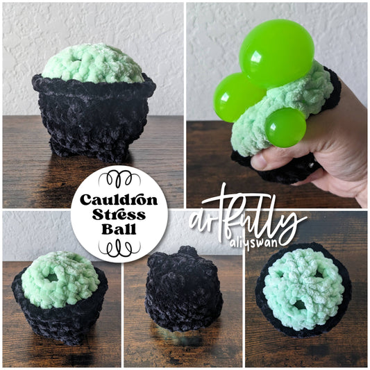 Crochet Cauldron Stress Ball