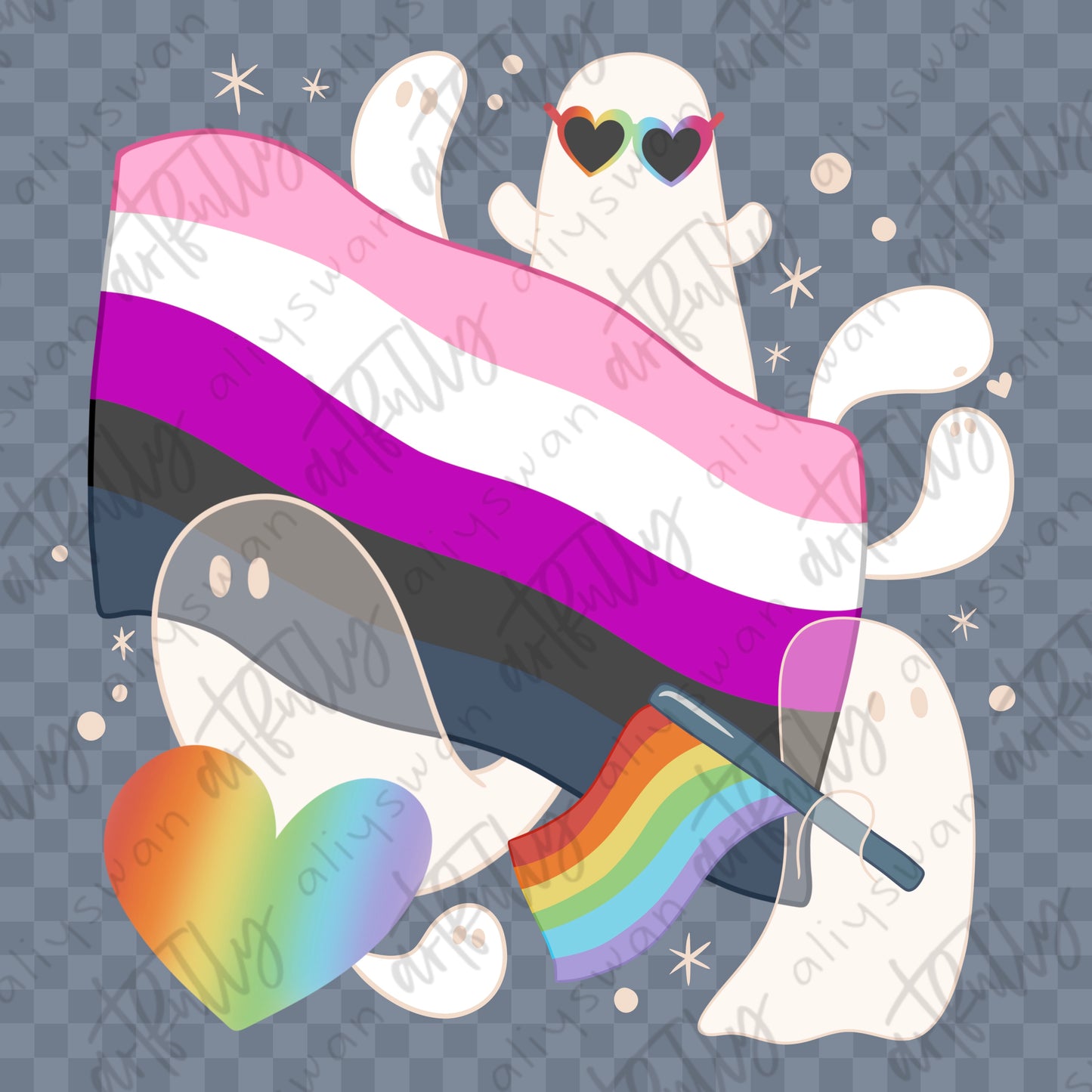 Pride Ghosts PNG File - MULTIPLE OPTIONS