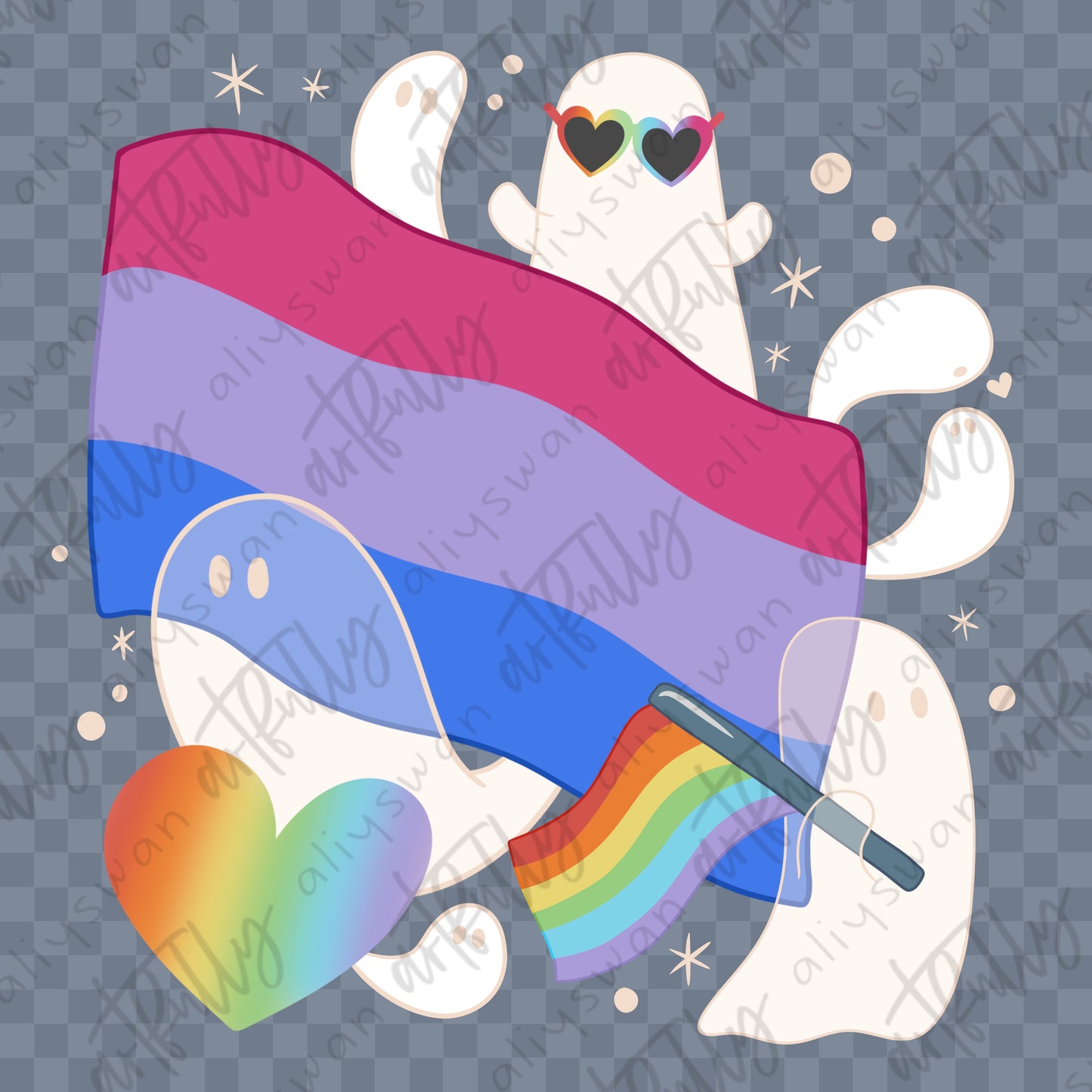 Pride Ghosts PNG File - MULTIPLE OPTIONS