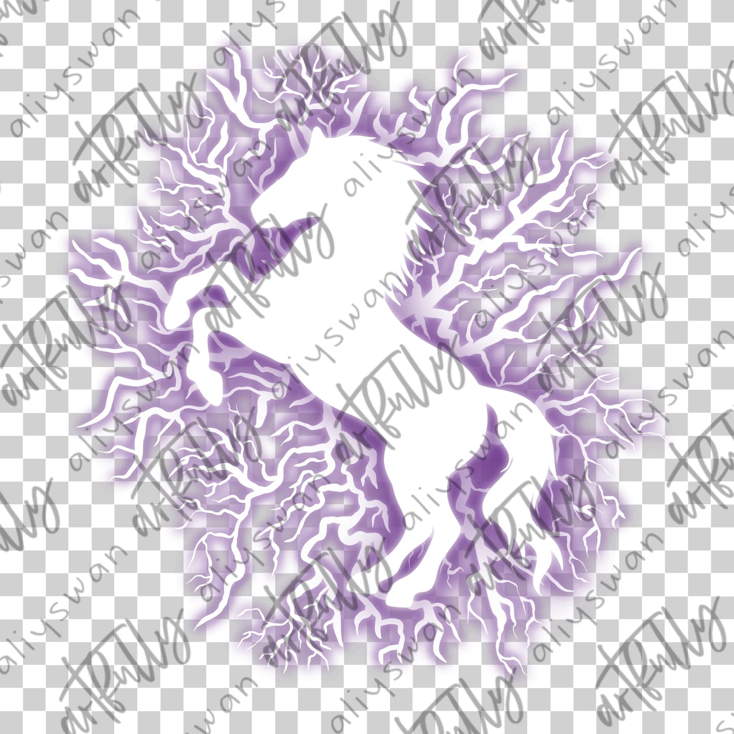 Lightning Horse PNG