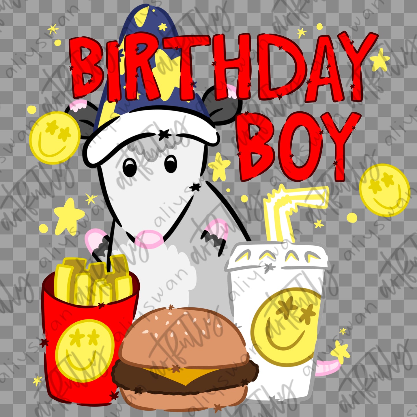 Burger Opposum PNG File