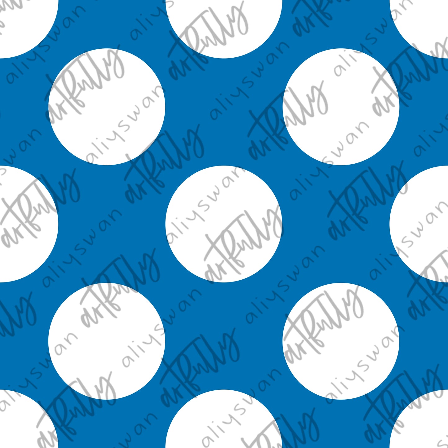 Blue & White Spots Seamless File