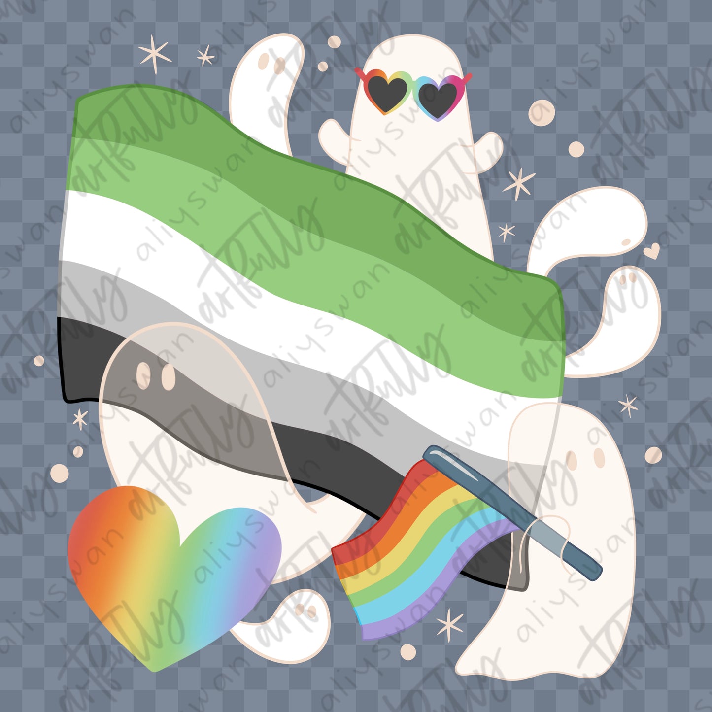 Pride Ghosts PNG File - MULTIPLE OPTIONS