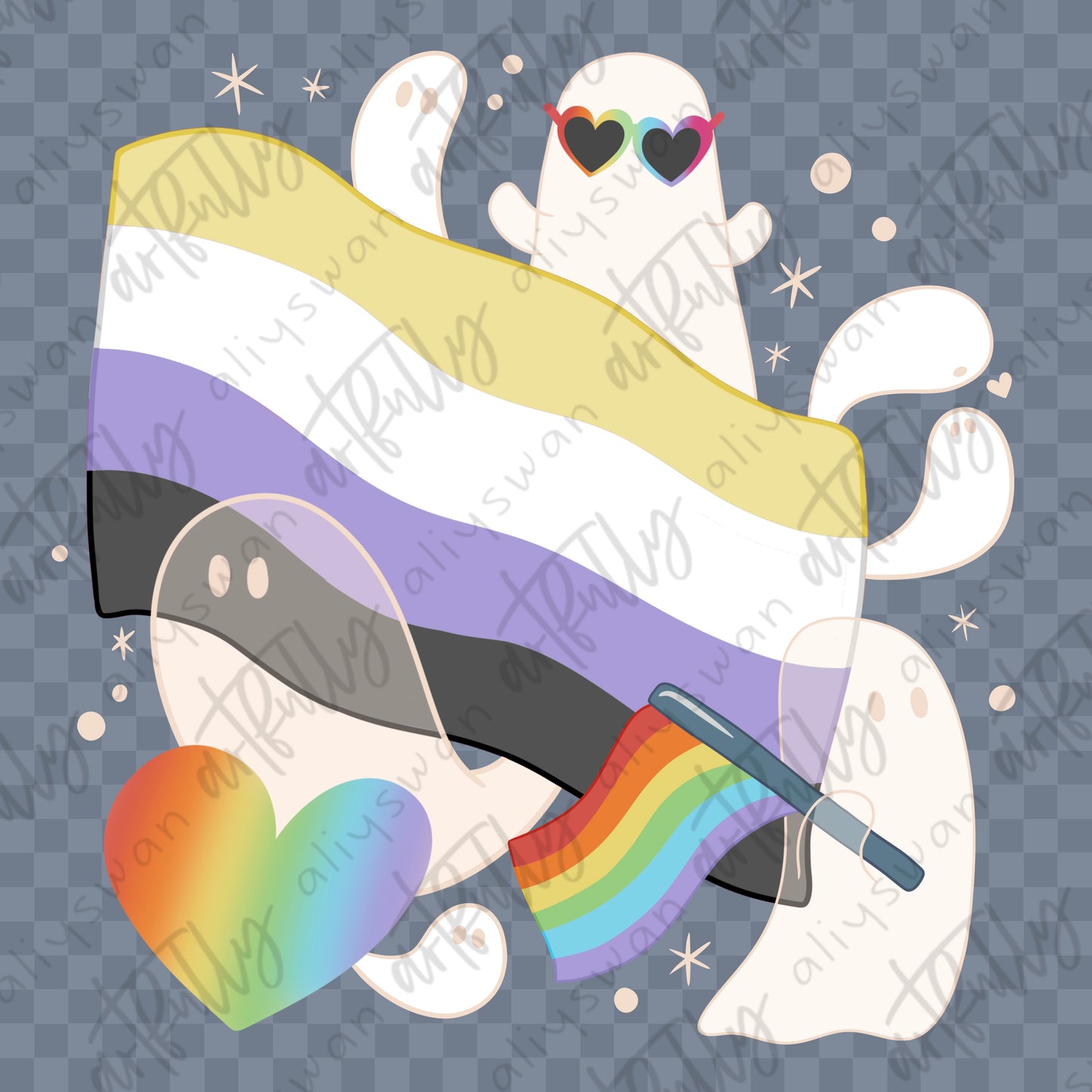 Pride Ghosts PNG File - MULTIPLE OPTIONS