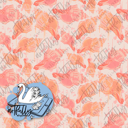 Pink Seashell Seamless File