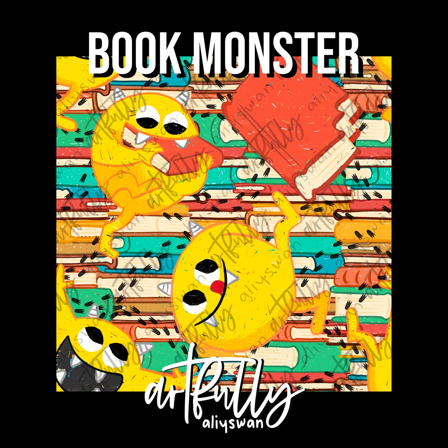 Book Monster Seamless File