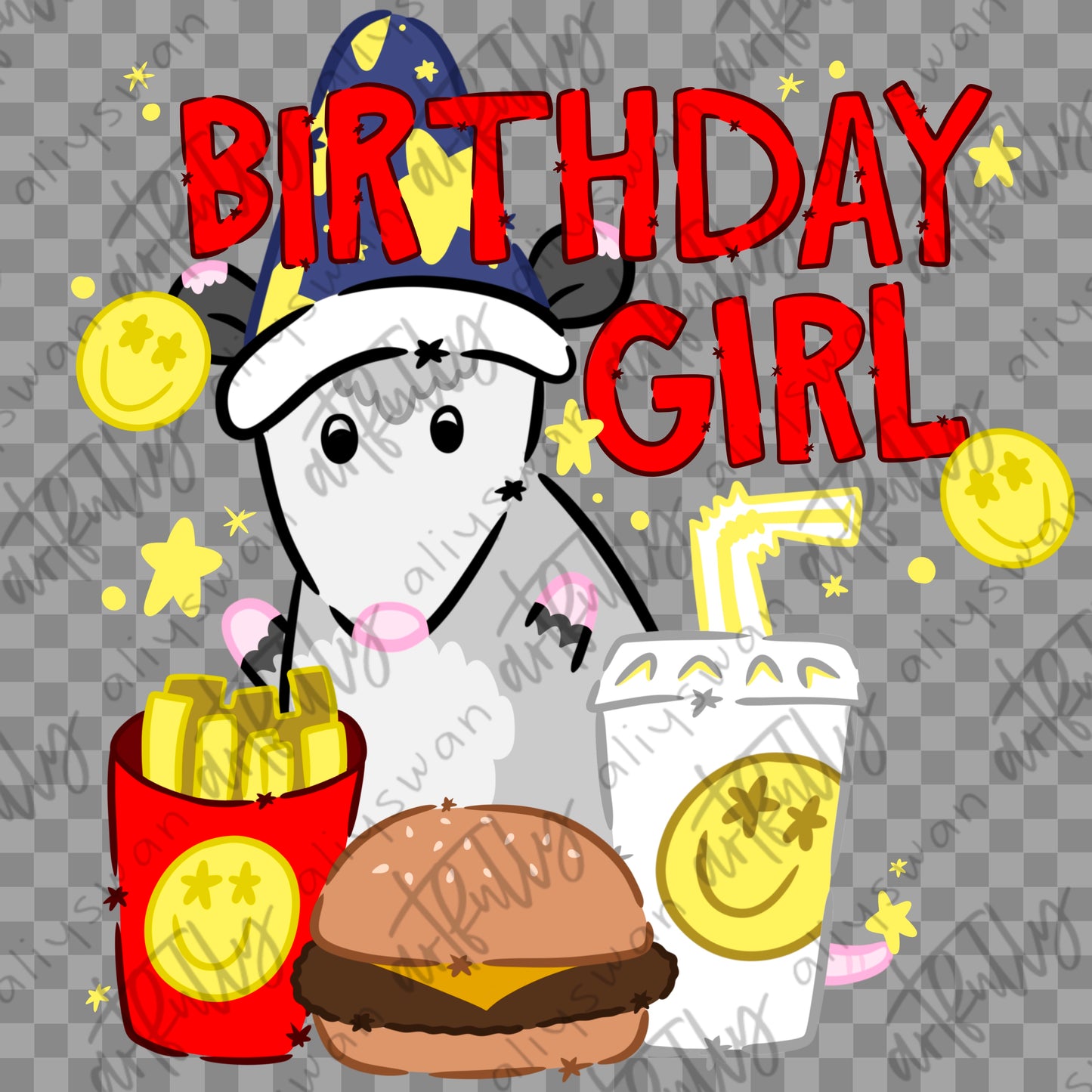 Burger Opposum PNG File