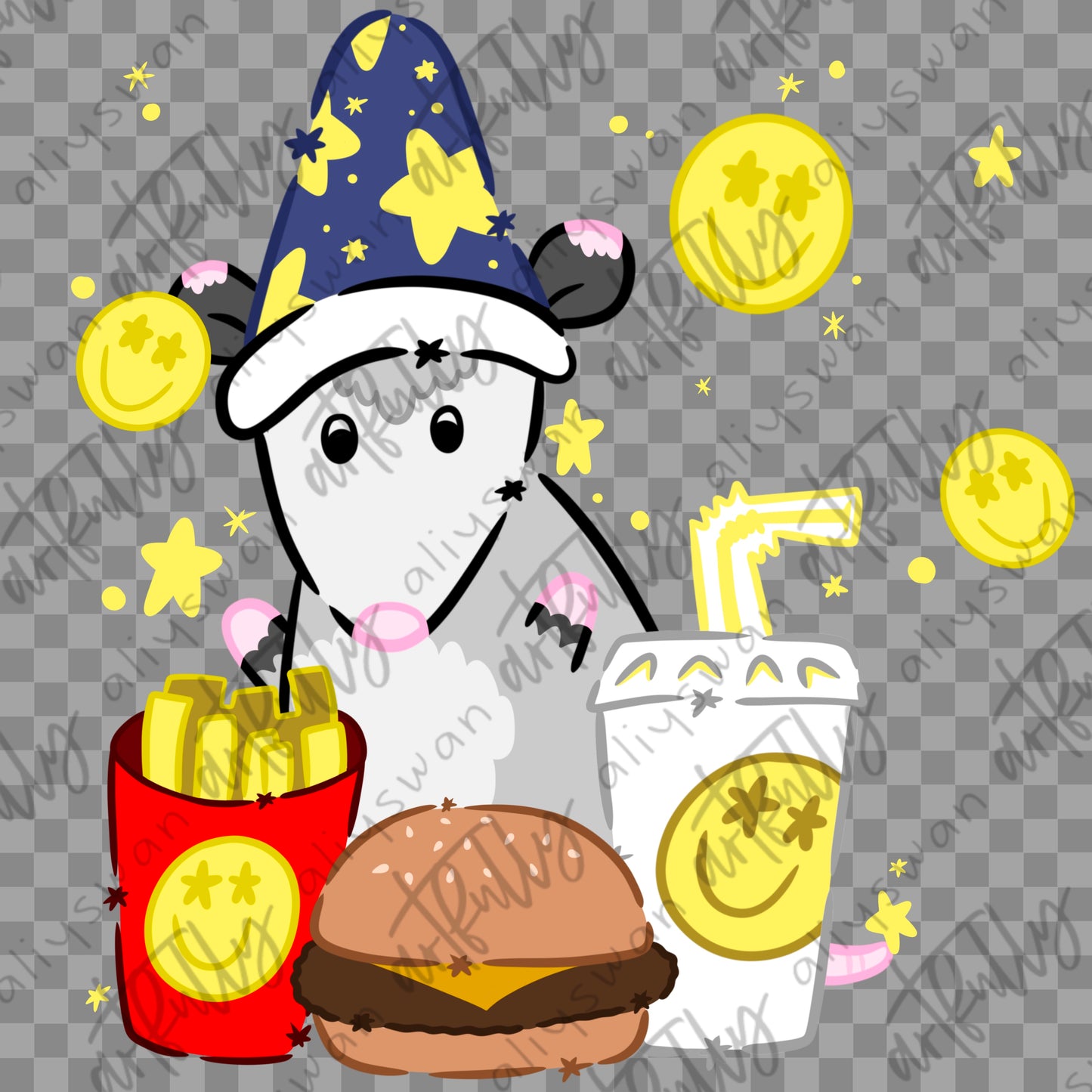 Burger Opposum PNG File