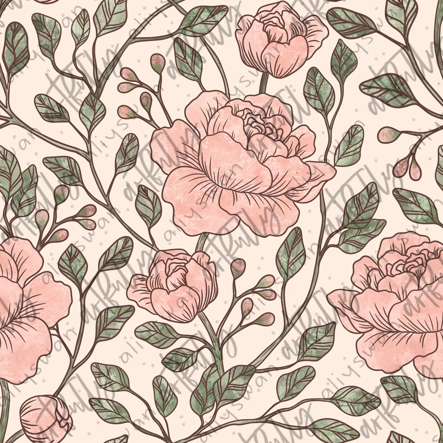 “The Florals” Seamless File