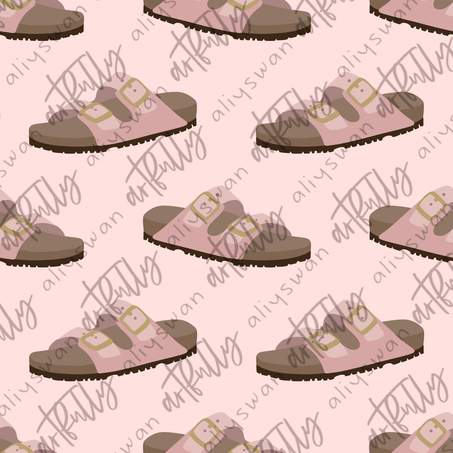 TEENSY Pink Sandal Seamless File