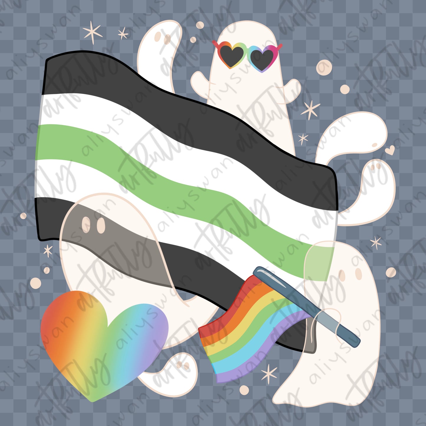 Pride Ghosts PNG File - MULTIPLE OPTIONS