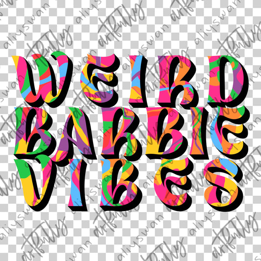 Weird Vibes PNG