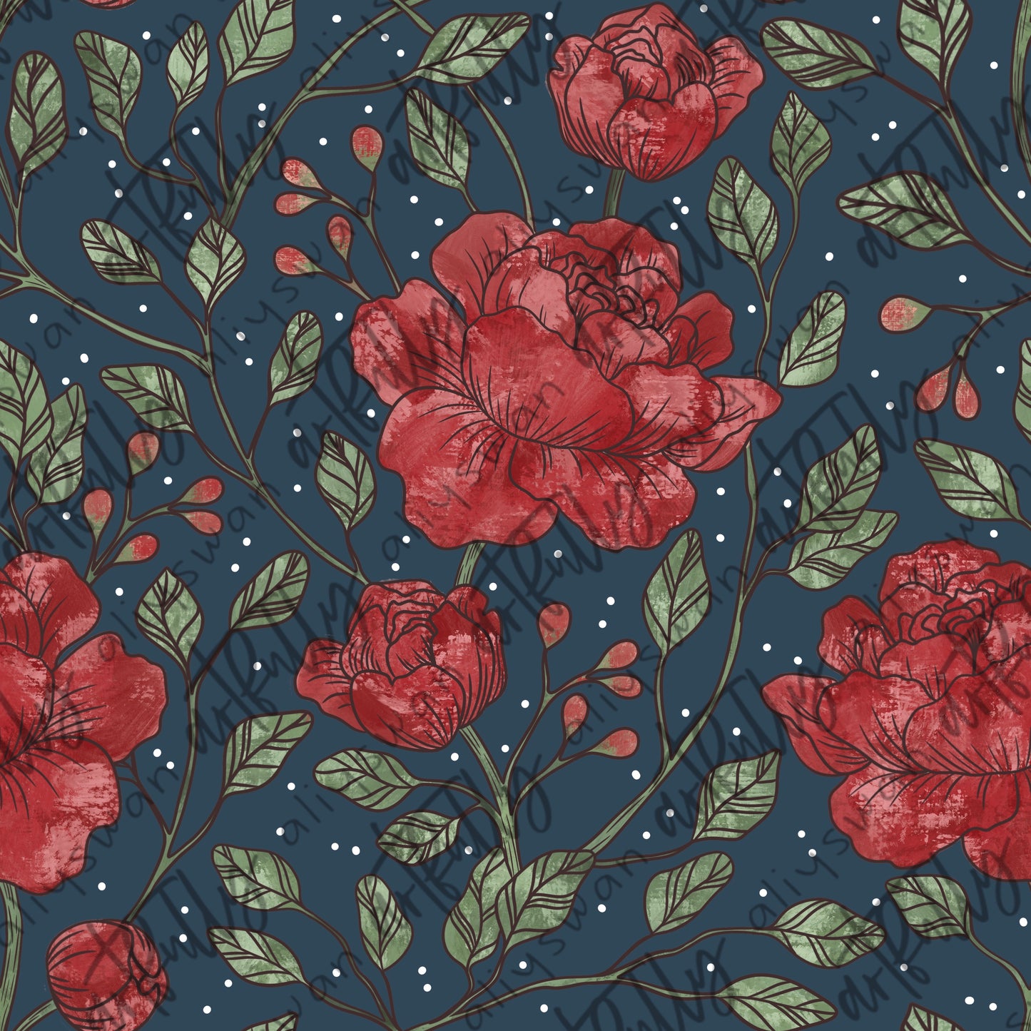 “The Florals” Seamless File