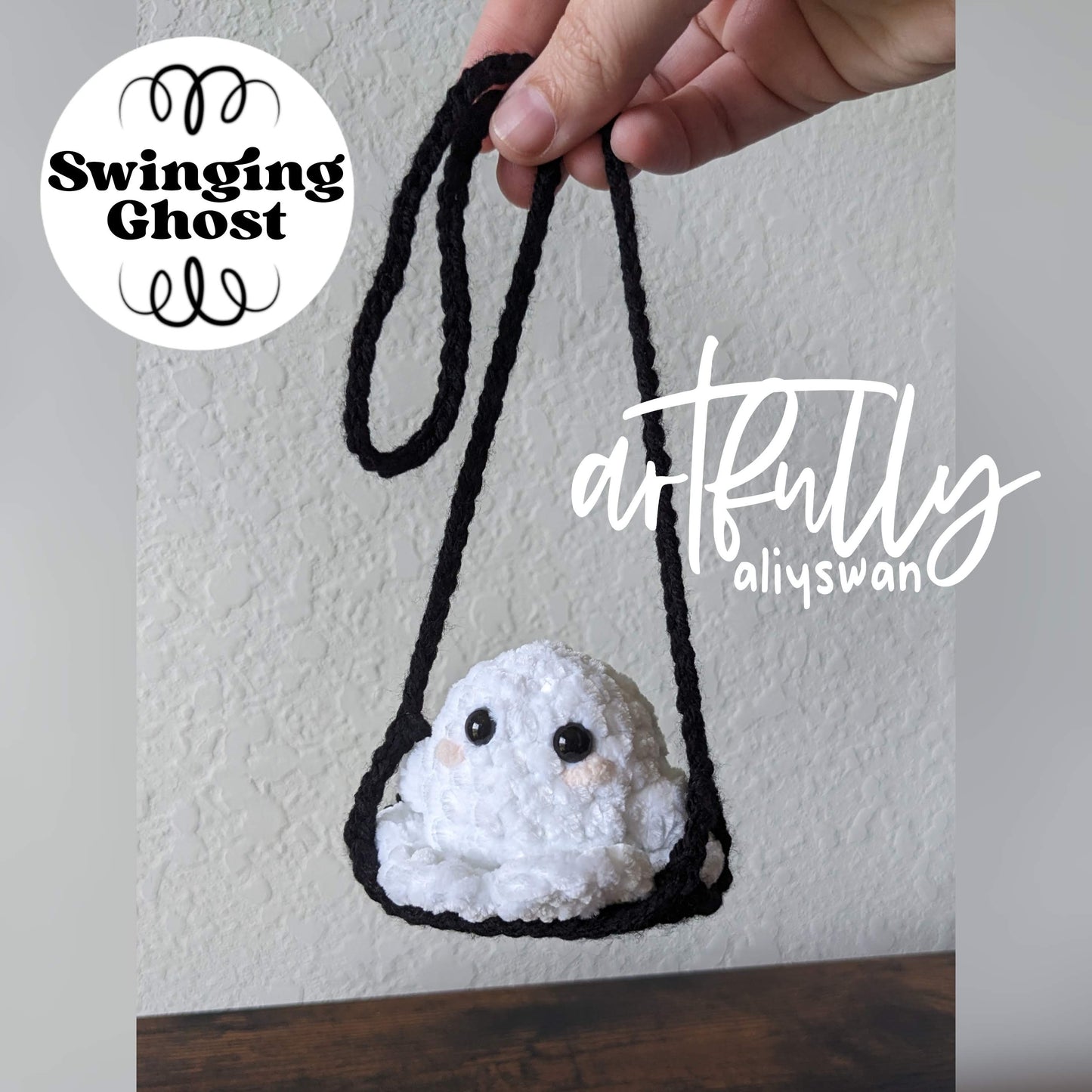 Crochet Swinging Ghost