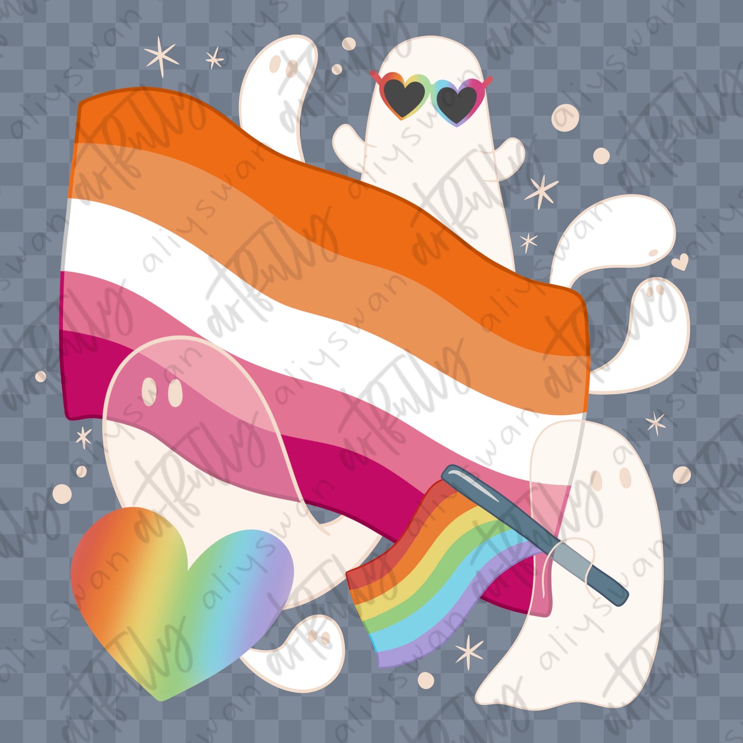 Pride Ghosts PNG File - MULTIPLE OPTIONS