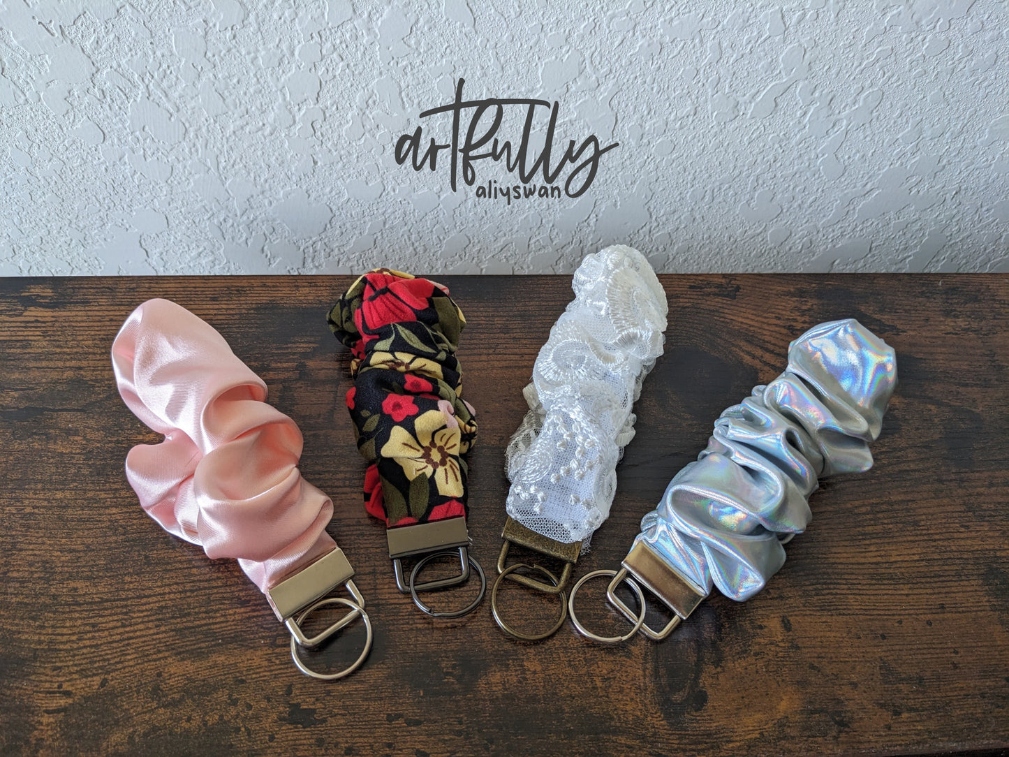 Scrunchie Keychain Wristlet