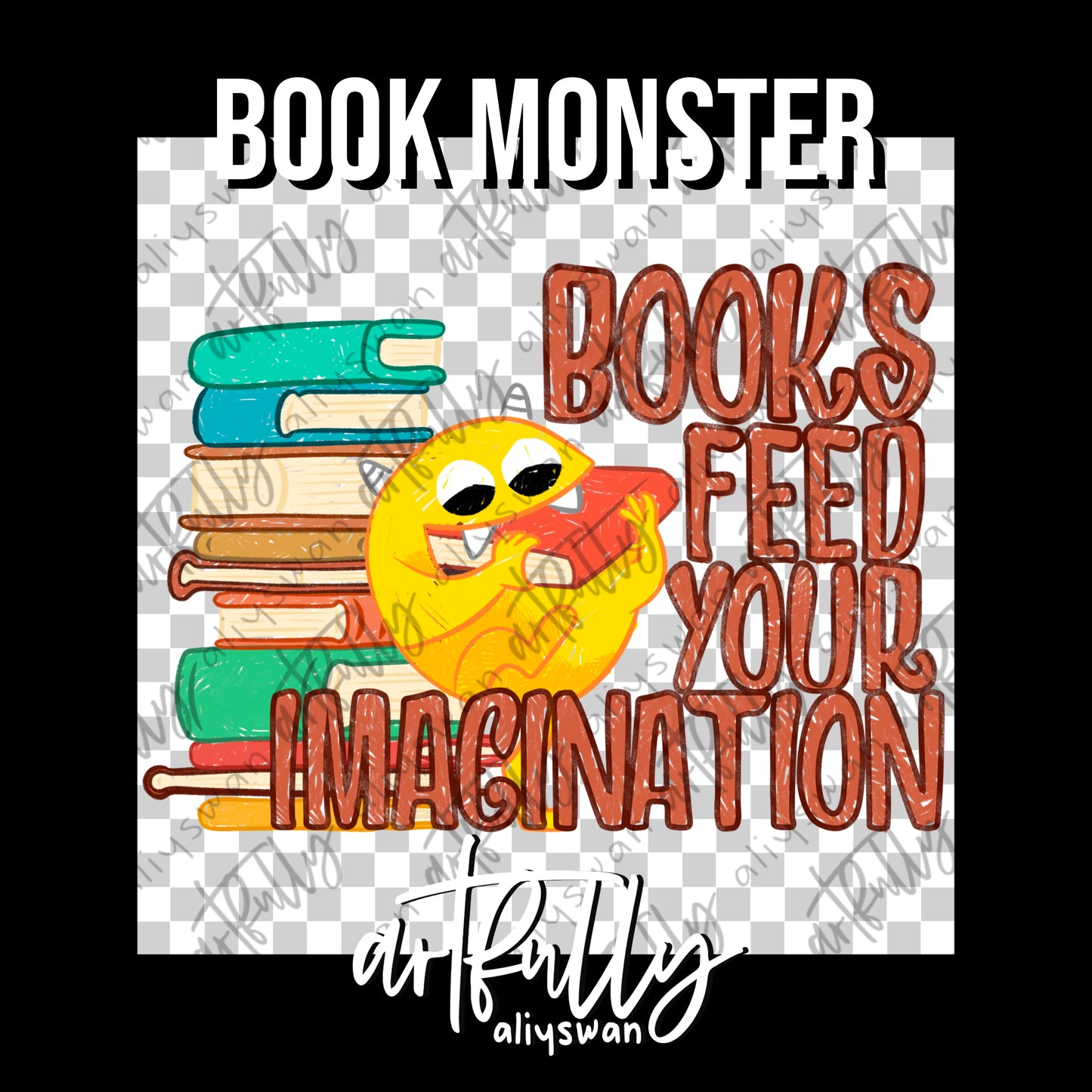 Book Monster PNG File